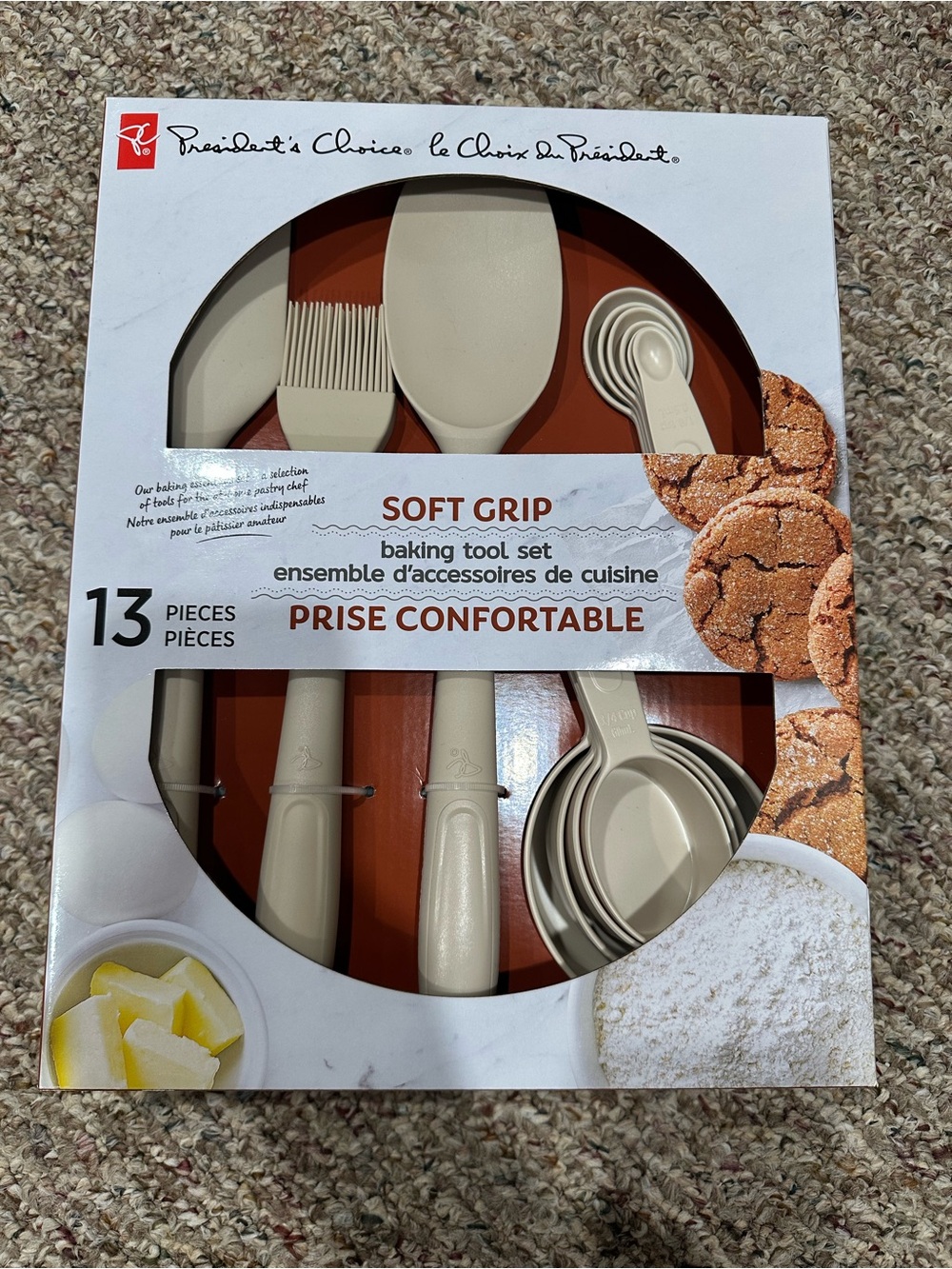 Soft Grip Baking Tool Set - Cream (13 Piece)